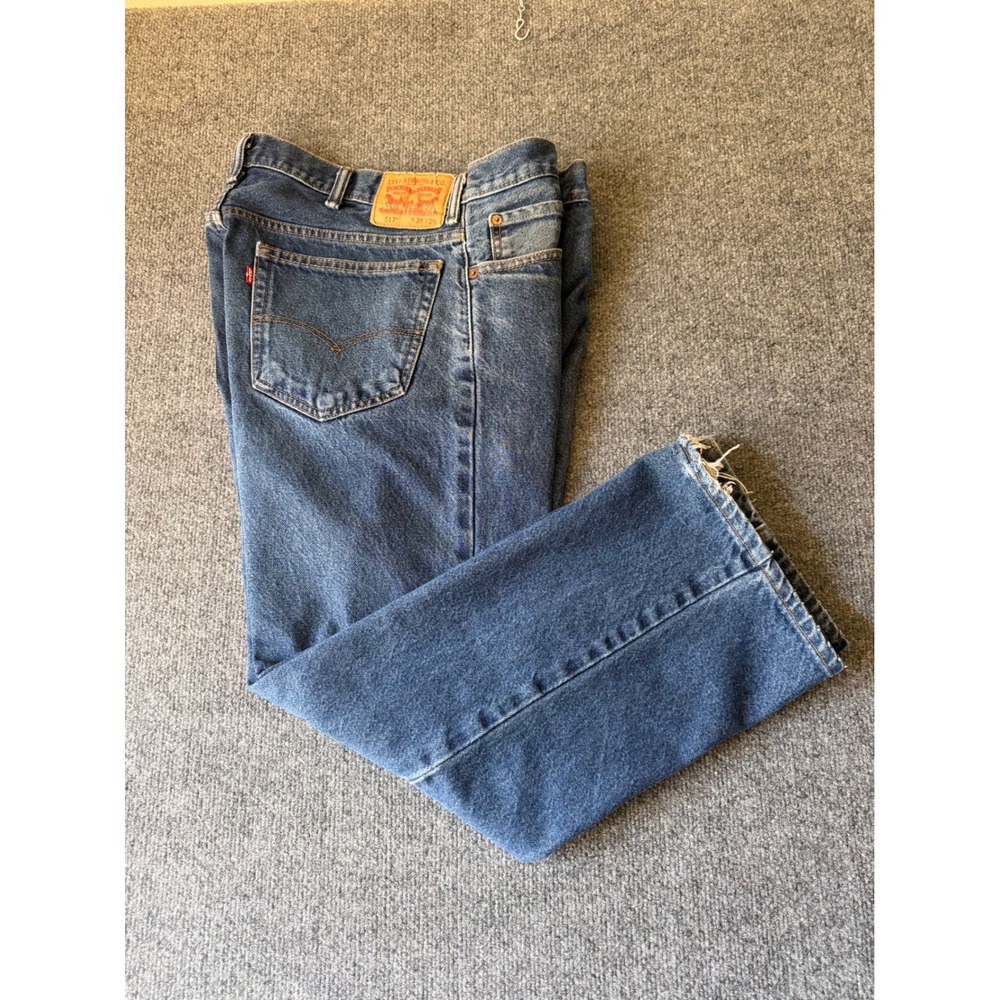 LEVIS 517 MENS distressed baggy jeans size 38X29